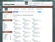 Tablet Screenshot of linkingrank.com